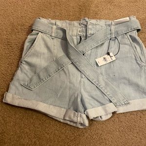 Never been worn. Express Jean shorts. Light wash.